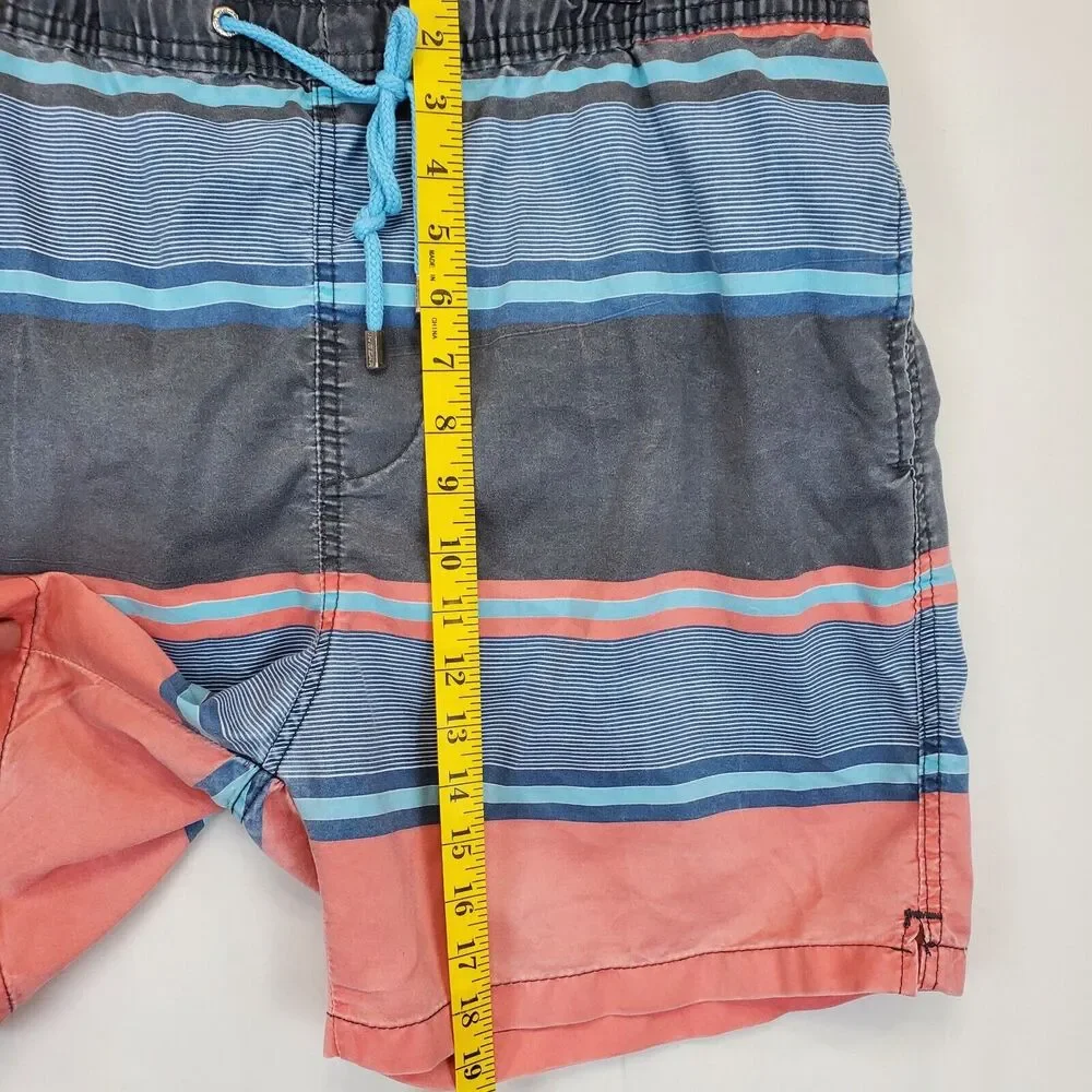 Ingear Swim Trunks Men XL 40 / 42 Drawstring Mesh Lining Beach Shorts Blue